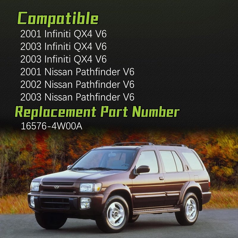 VINMS 16576-4W00A Air Cleaner Intake Hose Tube With Clamps for 2001-2003 Infiniti QX4 V6,2001-2003 Nissan Pathfinder V6 - Image 2
